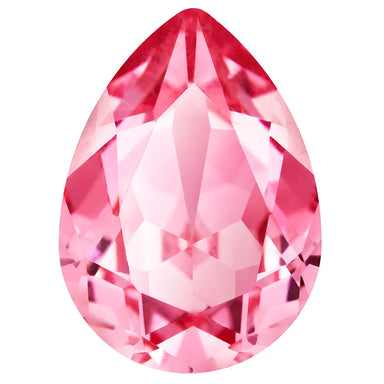 Preciosa Fancy Stones Baroque Pear Rose - Bluestreak Crystals