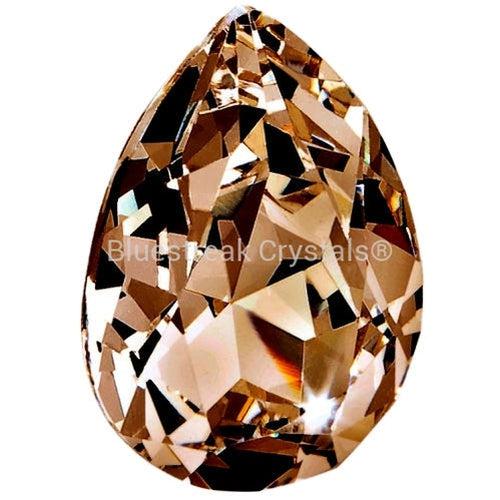 Preciosa Fancy Stones Baroque Pear Smoked Topaz-Preciosa Fancy Stones-14x10mm - Pack of 144 (Wholesale)-Bluestreak Crystals