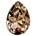 Preciosa Fancy Stones Baroque Pear Smoked Topaz - Bluestreak Crystals