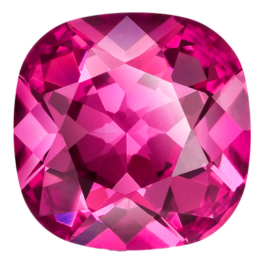 Preciosa Fancy Stones Cushion Square Fuchsia - Bluestreak Crystals