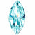 Preciosa Fancy Stones Navette Aqua Bohemica-Preciosa Fancy Stones-4x2mm - Pack of 720 (Wholesale)-Bluestreak Crystals