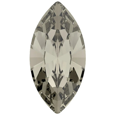 Preciosa Fancy Stones Navette Black Diamond - Bluestreak Crystals