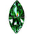 Preciosa Fancy Stones Navette Emerald-Preciosa Fancy Stones-4x2mm - Pack of 720 (Wholesale)-Bluestreak Crystals
