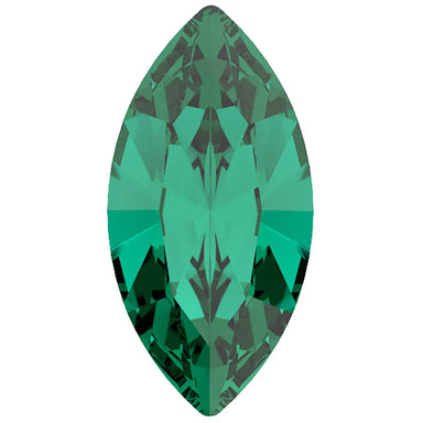 Preciosa Fancy Stones Navette Emerald - Bluestreak Crystals