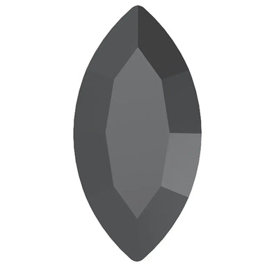 Preciosa Fancy Stones Navette Jet UNFOILED - Bluestreak Crystals