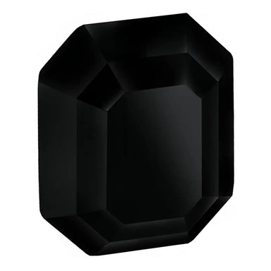 Preciosa Fancy Stones Octagon Jet UNFOILED - Bluestreak Crystals