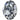 Preciosa Fancy Stones Oval Black Diamond - Bluestreak Crystals