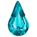 Preciosa Fancy Stones Pear Blue Zircon - Bluestreak Crystals