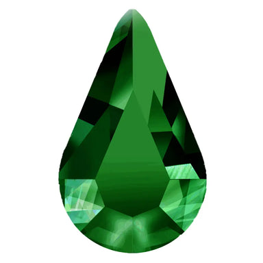 Preciosa Fancy Stones Pear Emerald - Bluestreak Crystals