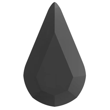 Preciosa Fancy Stones Pear Jet UNFOILED - Bluestreak Crystals