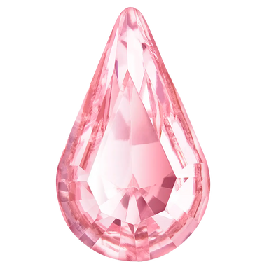Preciosa Fancy Stones Pear Light Rose - Bluestreak Crystals
