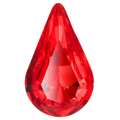 Preciosa Fancy Stones Pear Light Siam - Bluestreak Crystals