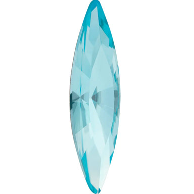 Preciosa Fancy Stones Slim Navette Aqua Bohemica - Bluestreak Crystals