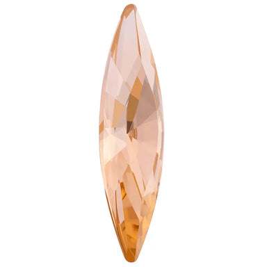 Preciosa Fancy Stones Slim Navette Light Peach - Bluestreak Crystals