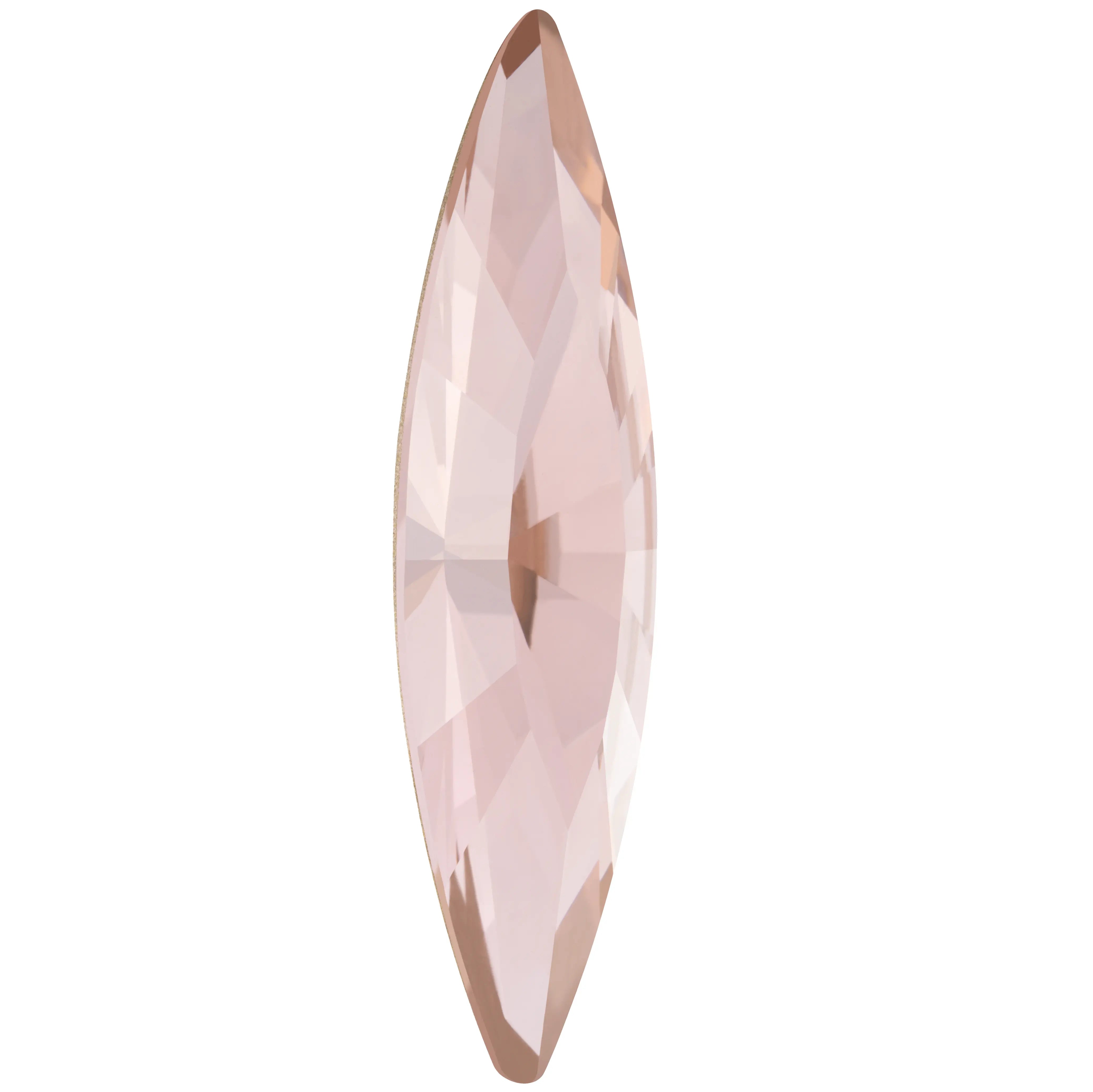 Preciosa Fancy Stones Slim Navette Vintage Rose - Bluestreak Crystals