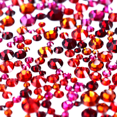 Preciosa Flat Back Crystals Non Hotfix Mix (MAXIMA) Chilli Red - Bluestreak Crystals