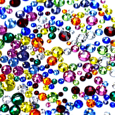 Preciosa Flat Back Crystals Non Hotfix Mix (MAXIMA) Kaleidoscope - Bluestreak Crystals