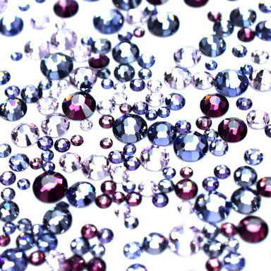 Preciosa Flat Back Crystals Non Hotfix Mix (MAXIMA) Lavender - Bluestreak Crystals