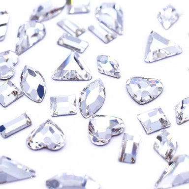 Preciosa Flat Back Crystals Non Hotfix Mix (MAXIMA) Shapes Crystal - Bluestreak Crystals