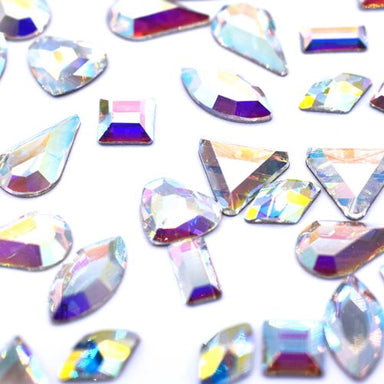 Preciosa Flat Back Crystals Non Hotfix Mix (MAXIMA) Shapes Crystal AB - Bluestreak Crystals