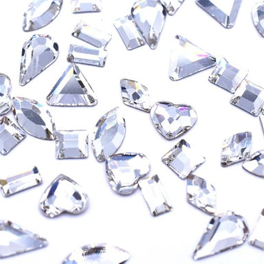 Preciosa Flat Back Crystals Non Hotfix Mix (MAXIMA) Shapes Crystal - Bluestreak Crystals