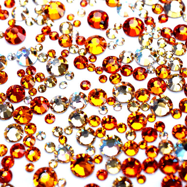 Preciosa Flat Back Crystals Non Hotfix Mix (MAXIMA) Sunset - Bluestreak Crystals