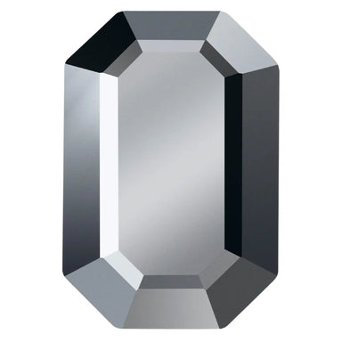 Preciosa Flat Back Crystals Non Hotfix Octagon (MAXIMA) Jet Hematite UNFOILED - Bluestreak Crystals
