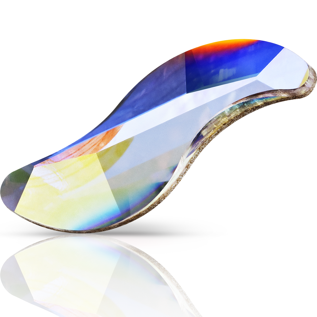 Preciosa Flat Back Crystals Non Hotfix Wave (MAXIMA) Crystal AB - Bluestreak Crystals