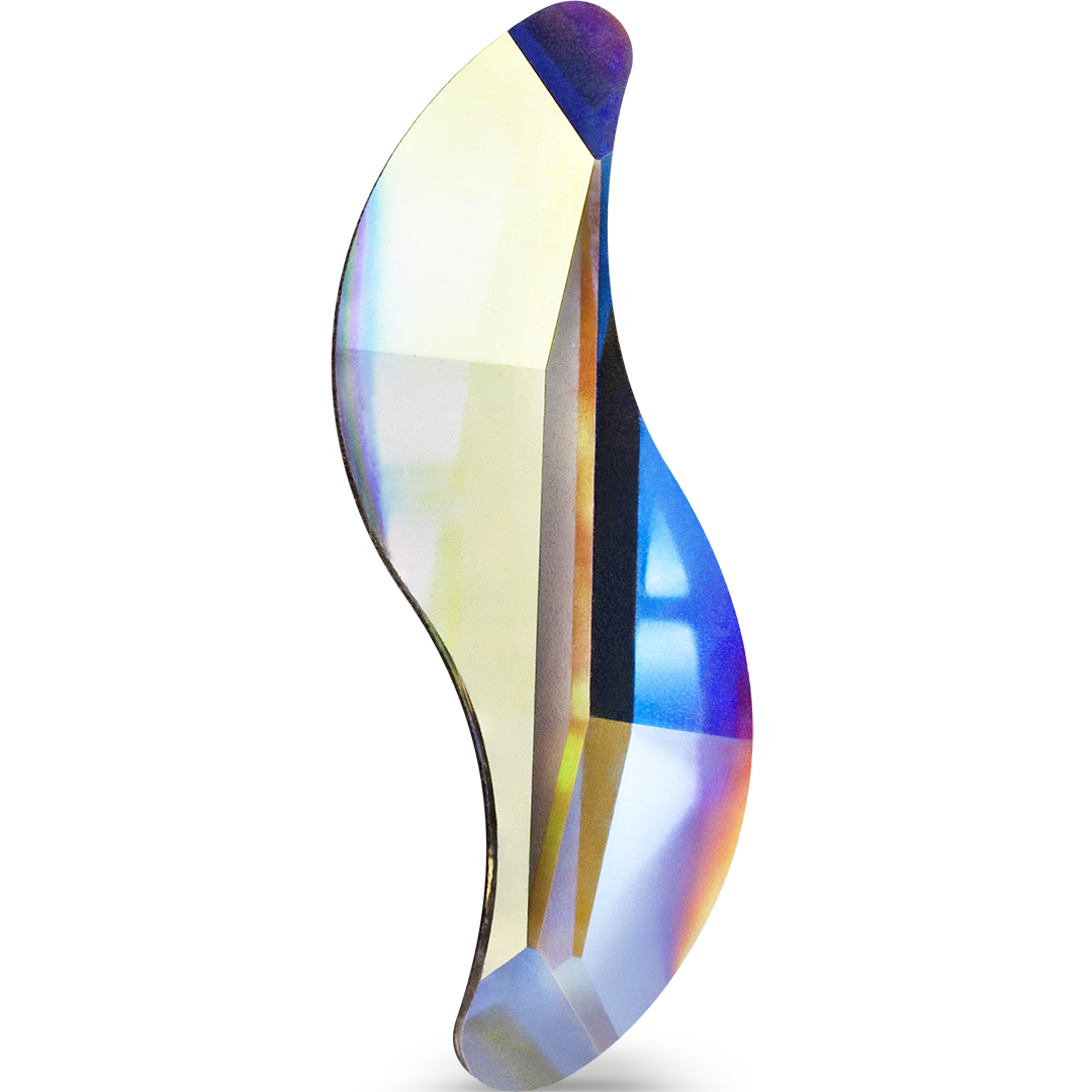 Preciosa Flat Back Crystals Non Hotfix Wave (MAXIMA) Crystal AB - Bluestreak Crystals