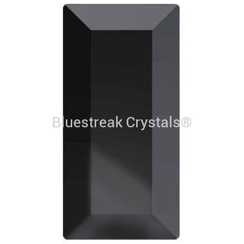Preciosa Flat Back Crystals Rhinestones Non Hotfix Baguette (MAXIMA) Jet-Preciosa Flatback Rhinestones Crystals (Non Hotfix)-4x2mm - Pack of 20-Bluestreak Crystals
