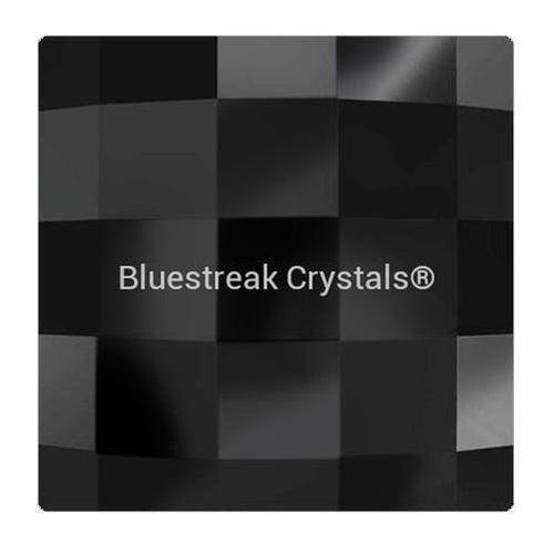 Preciosa Flat Back Crystals Rhinestones Non Hotfix Chessboard Square (MAXIMA) Jet-Preciosa Flatback Rhinestones Crystals (Non Hotfix)-8mm - Pack of 4-Bluestreak Crystals