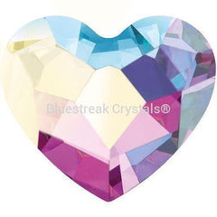 flat back hotfix heart crystal rhinestones