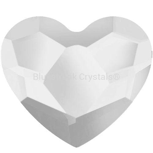 Preciosa Flat Back Crystals Rhinestones Non Hotfix Heart (MAXIMA) Crystal-Preciosa Flatback Rhinestones Crystals (Non Hotfix)-6mm - Pack of 10-Bluestreak Crystals