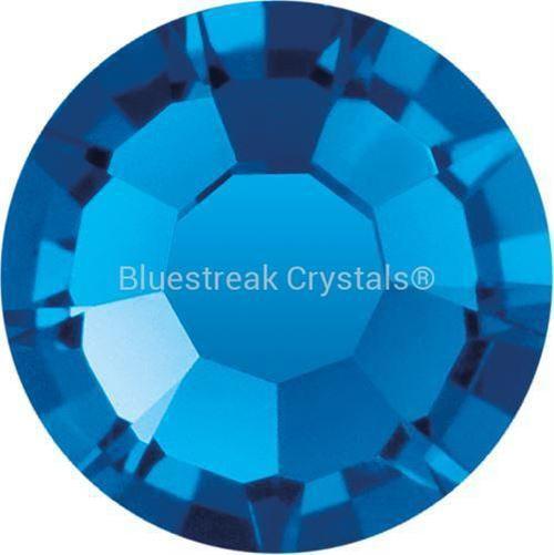 Preciosa Flat Back Crystals Rhinestones Non Hotfix (MAXIMA) Capri Blue-Preciosa Flatback Rhinestones Crystals (Non Hotfix)-SS5 (1.8mm) - Pack of 100-Bluestreak Crystals