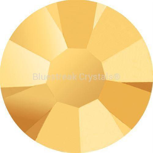 Preciosa Flat Back Crystals Rhinestones Non Hotfix (MAXIMA) Crystal Aurum-Preciosa Flatback Rhinestones Crystals (Non Hotfix)-SS2 (1.2mm) - Pack of 100-Bluestreak Crystals