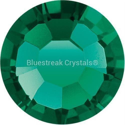 Preciosa Flat Back Crystals Rhinestones Non Hotfix (MAXIMA) Emerald-Preciosa Flatback Rhinestones Crystals (Non Hotfix)-SS5 (1.8mm) - Pack of 100-Bluestreak Crystals