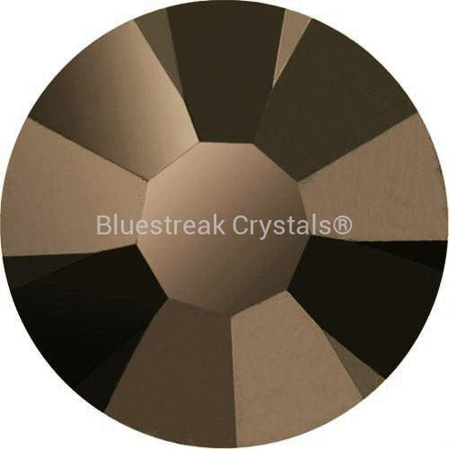 Preciosa Flat Back Crystals Rhinestones Non Hotfix (MAXIMA) Jet Brown Flare