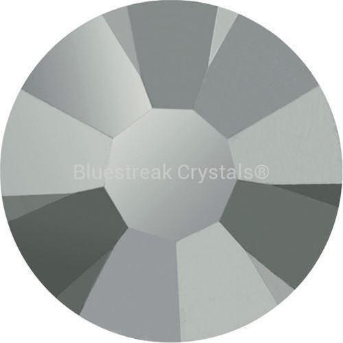 Preciosa Flat Back Crystals Rhinestones Non Hotfix (MAXIMA) Jet Silver Flare-Preciosa Flatback Rhinestones Crystals (Non Hotfix)-SS5 (1.8mm) - Pack of 100-Bluestreak Crystals