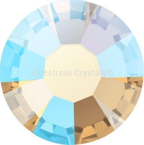 Preciosa Flat Back Crystals Rhinestones Non Hotfix (MAXIMA) Light Colorado Topaz AB-Preciosa Flatback Rhinestones Crystals (Non Hotfix)-SS5 (1.8mm) - Pack of 100-Bluestreak Crystals
