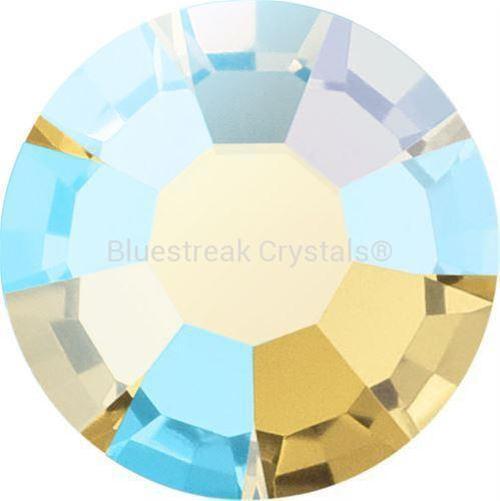 Preciosa Flat Back Crystals Rhinestones Non Hotfix (MAXIMA) Light Topaz AB-Preciosa Flatback Rhinestones Crystals (Non Hotfix)-SS5 (1.8mm) - Pack of 100-Bluestreak Crystals