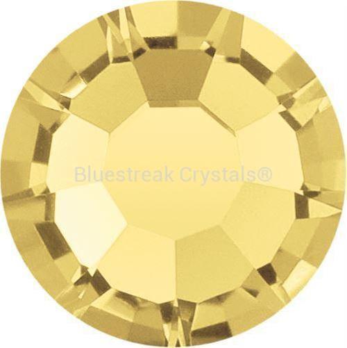 Preciosa Flat Back Crystals Rhinestones Non Hotfix (MAXIMA) Light Topaz-Preciosa Flatback Rhinestones Crystals (Non Hotfix)-SS5 (1.8mm) - Pack of 100-Bluestreak Crystals