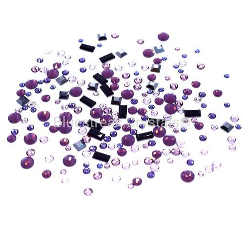 Preciosa Flat Back Crystals Rhinestones Non Hotfix Mix (MAXIMA) Palma Violet-Preciosa Flatback Rhinestones Crystals (Non Hotfix)-Bluestreak Crystals