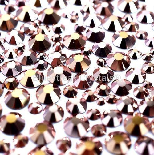 Preciosa Flat Back Crystals Rhinestones Non Hotfix Mix (MAXIMA) Size Crystal Capri Gold-Preciosa Flatback Rhinestones Crystals (Non Hotfix)-Small - Pack of 300-Bluestreak Crystals