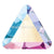 Preciosa Flat Back Crystals Rhinestones Non Hotfix Triangle (MAXIMA) Crystal AB-Preciosa Flatback Rhinestones Crystals (Non Hotfix)-6mm - Pack of 12-Bluestreak Crystals