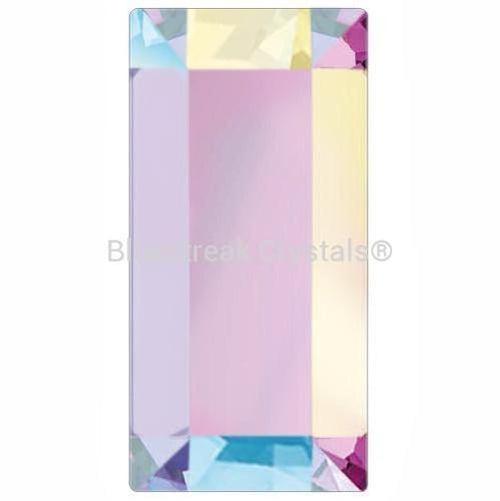 Preciosa Hotfix Flat Back Crystals Baguette (MAXIMA) Crystal AB-Preciosa Hotfix Flatback Crystals-4x2mm - Pack of 20-Bluestreak Crystals