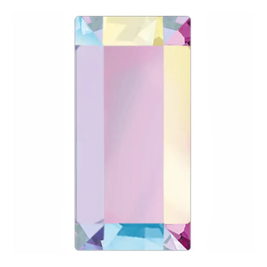 Preciosa Hotfix Flat Back Crystals Baguette (MAXIMA) Crystal AB - Bluestreak Crystals