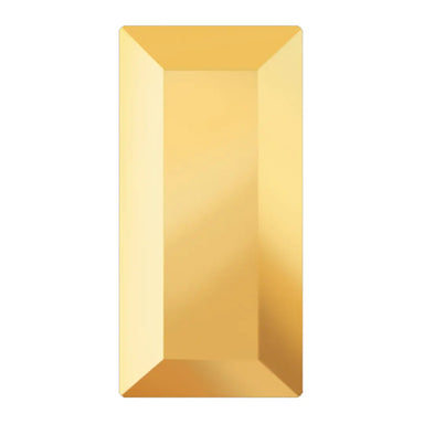 Preciosa Hotfix Flat Back Crystals Baguette (MAXIMA) Crystal Aurum - Bluestreak Crystals