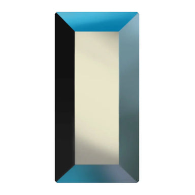 Preciosa Hotfix Flat Back Crystals Baguette (MAXIMA) Jet AB - Bluestreak Crystals