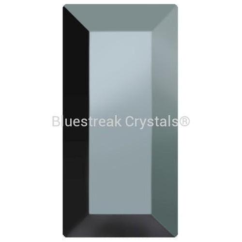 Preciosa Hotfix Flat Back Crystals Baguette (MAXIMA) Jet Hematite-Preciosa Hotfix Flatback Crystals-4x2mm - Pack of 20-Bluestreak Crystals