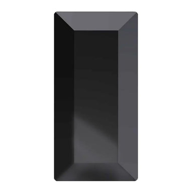 Preciosa Hotfix Flat Back Crystals Baguette (MAXIMA) Jet - Bluestreak Crystals
